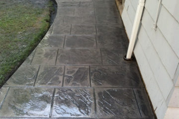 Pattern: Old English Sidewalk Slate - Colors: Hailstorm Gray with Dark Gray